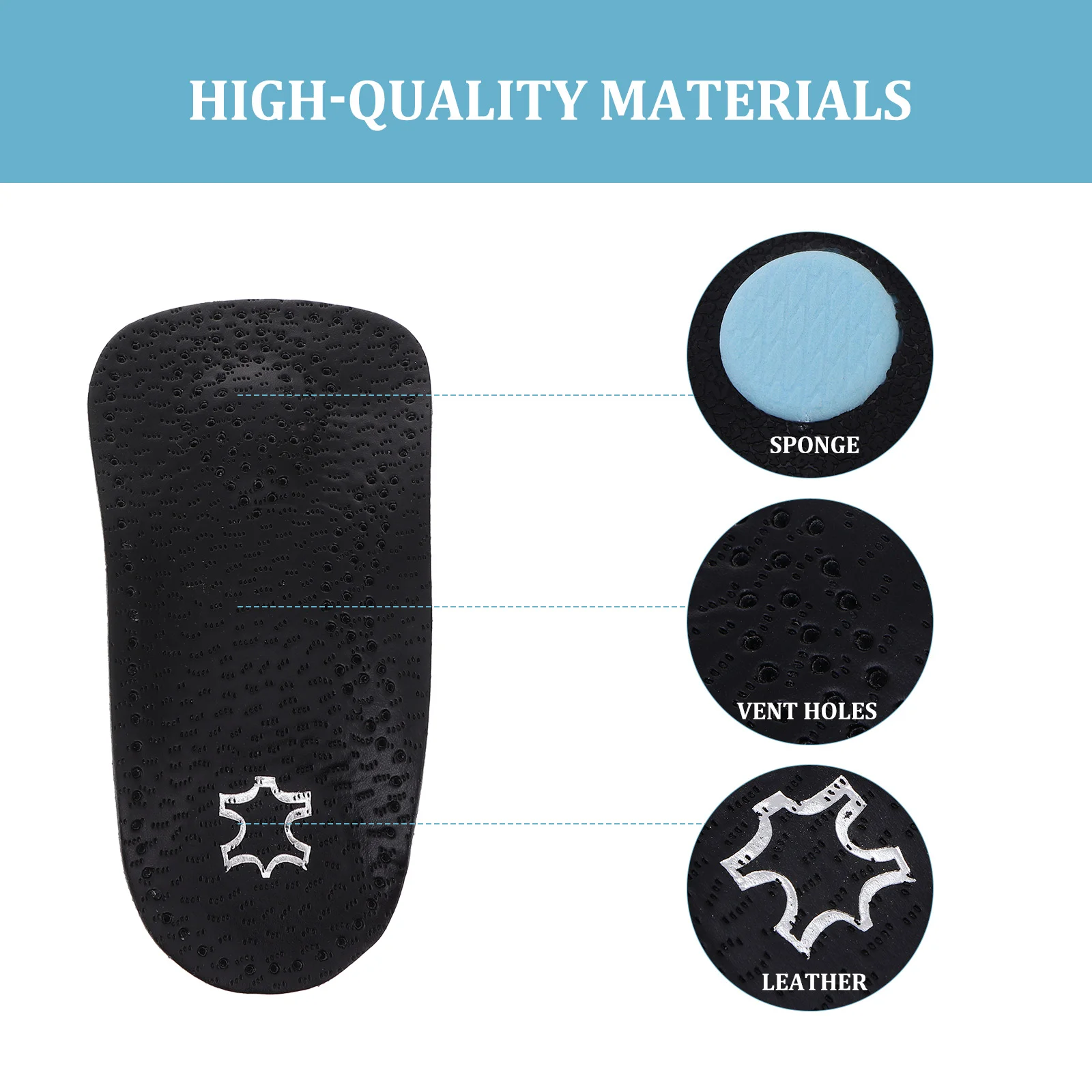 Foot Non-slip Half Pad Women's Plantar Fasciitis Unusual Mens Insoles Regenerated Breathable Shoe