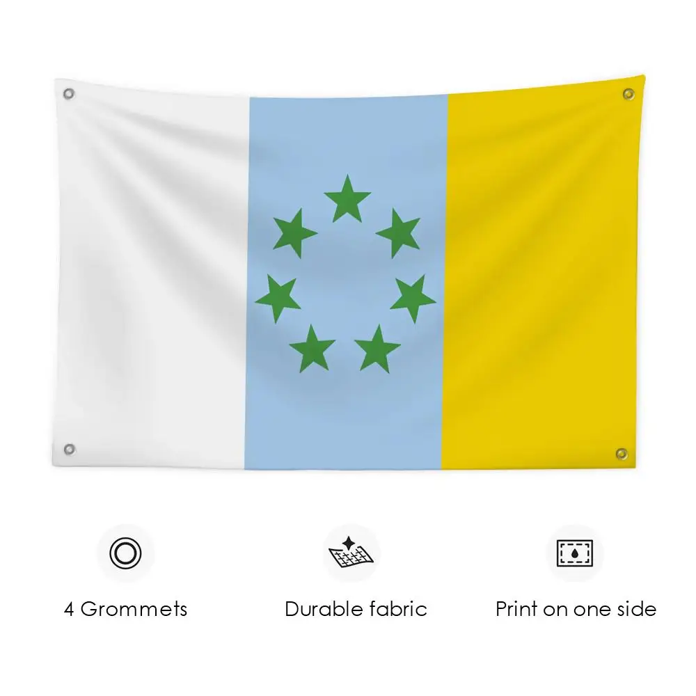 Spain Spanish Canary Islands Flags Custom Wall Hanging Background Art Banner for Bedroom Home Living Room Outdoor Decor