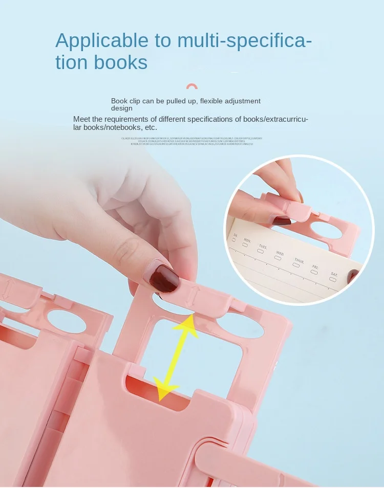 Scatola di cancelleria pieghevole custodia per penna da lettura portatile multifunzione regolabile con blocco per scrivere per forniture per ufficio