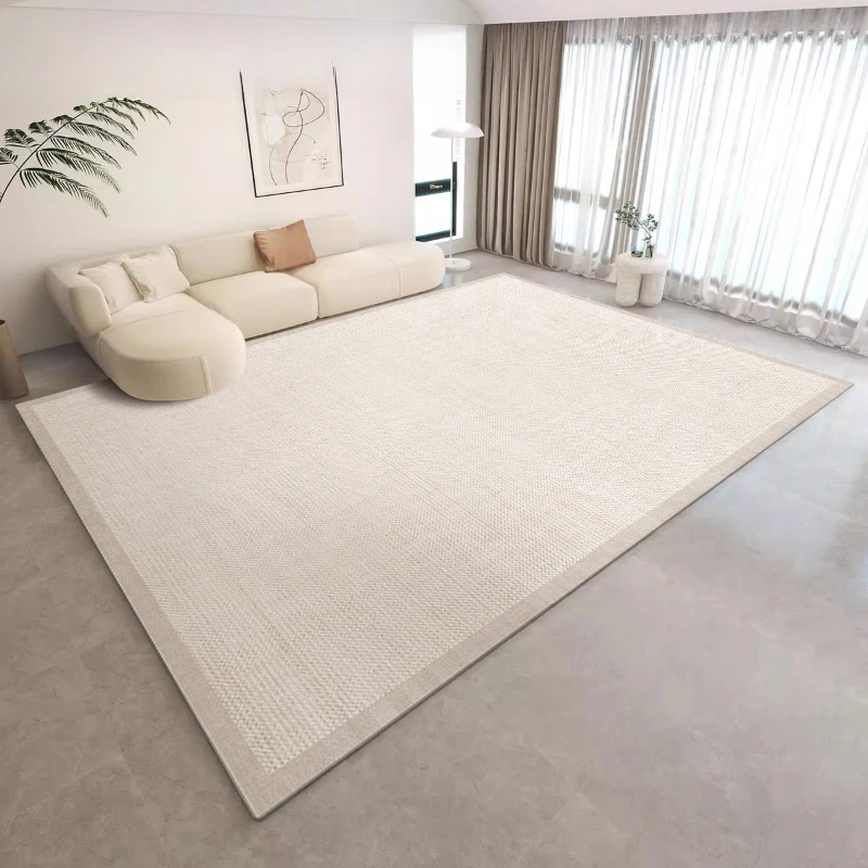 Modern Style Rugs for Bedroom Minimalist Living Room Decoration Solid Carpet Washable Lounge Floor Mat Anti-slip Study Soft Rug