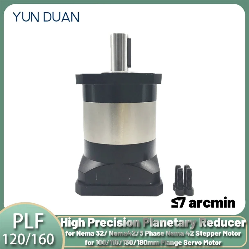 YUNDUAN Planetary Gearbox Step-down Gearbox 100/110/130/180mm Motor Reducer for 3Phase Nema42 Nema52 Stepper 1/1.5/2/3KW Servo