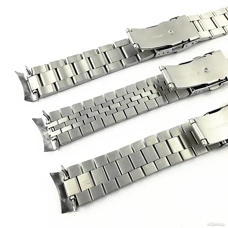 سوار فولاذي غير قابل للصدأ لـ Seiko SKX007 SKX009 SKX011 حزام بديل ذو نهاية منحنية مع أداة 20/22 مللي متر سوار لملحقات Seiko