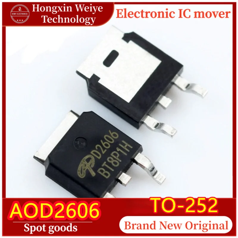 (10/20Pieces) AOD2606 Marking D260 TO-252 N-Channel MOSFET 60V 46A Power Transistor Original New Fast Shipping