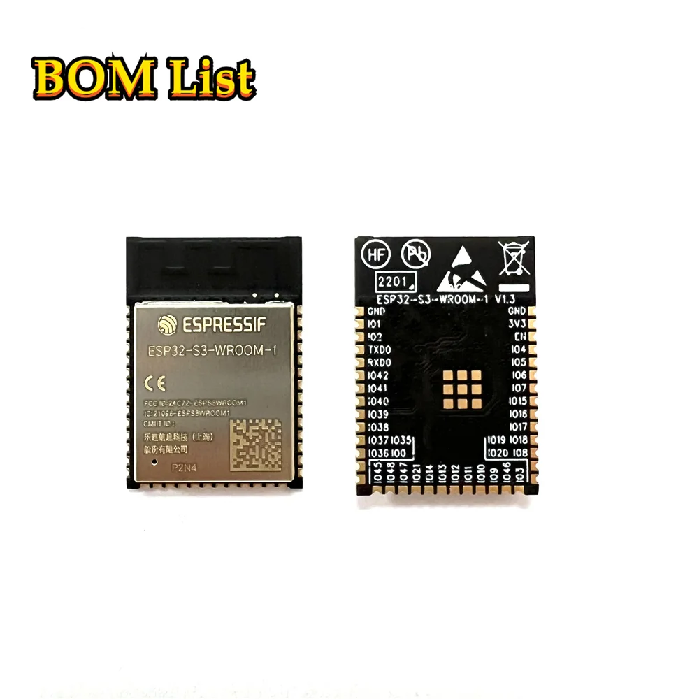 50PCS ESP32-S3-WROOM-1 ESP32-S3-WROOM-1-N4 ESP32-S3 2.4 GHz Wi­Fi and BLE 5 module