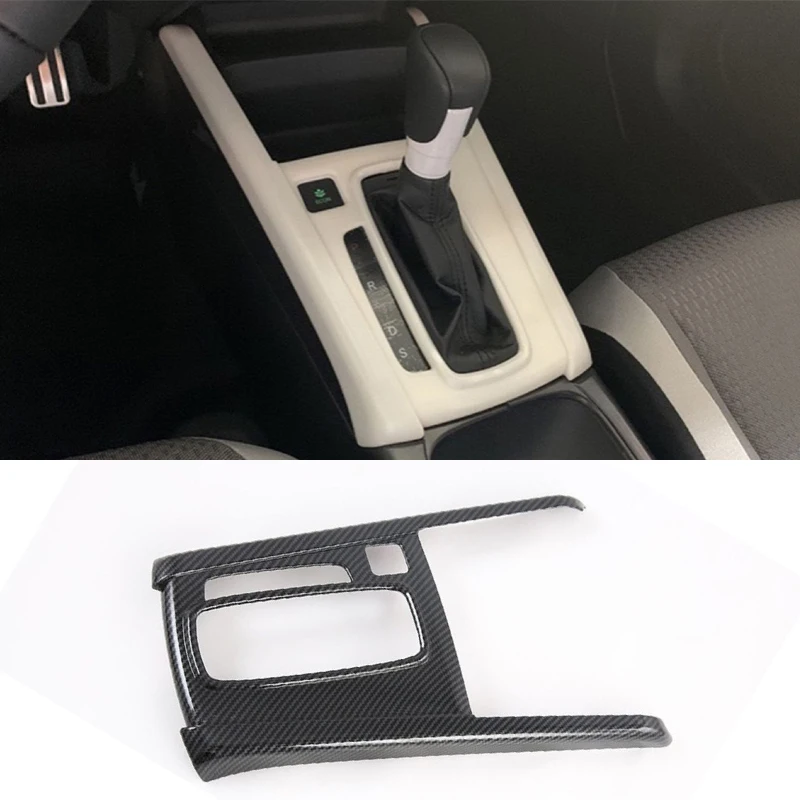 

Carbon Fiber Pattern For Honda Fit/jazz 2021 Center Console Gear Shift Panel Decorative Strip Cover Interior Auto Accessories