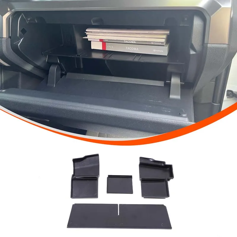 Copilot Handschuhfach Teiler Lagerung Box Organizer Einsatz Partition Box Auto Zubehör Für Toyota Tacoma N400 2024 2025