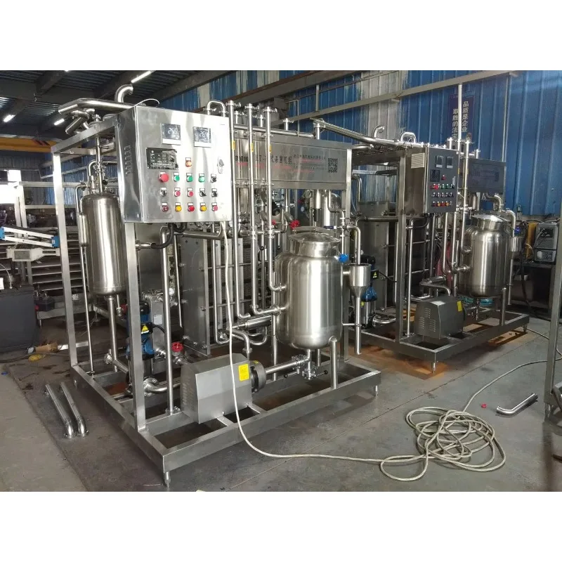 Industrial Full Automatic HTST Plate Sterilization Machine Stainless Steel PLC System for Custom Flavored Milk Production