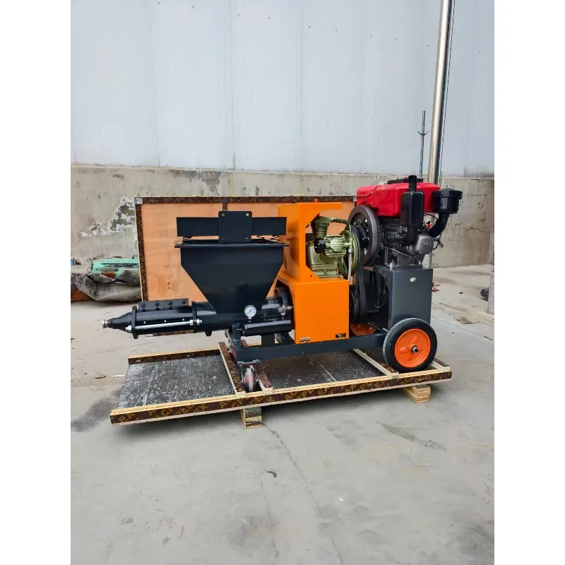 YG511 Mortar Sprayer Durable Mortar Sprayer Machine Cement Sprayer Customizable Engine Diesel 8HP High Efficiency CIF