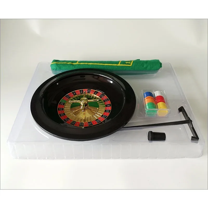 Wheel Plastic Turntable Games Set Russian 10-Inch Party Funny Casino Roulette Tool Poker Chips Entertainment Board Games