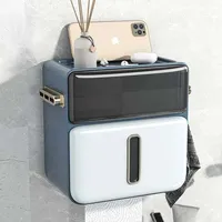 Waterproof Tissue Box Wall Mount Storage Shelf Rack Paper Storage Box Bathroom Accessories Paper Towel Toilet Paper Holder