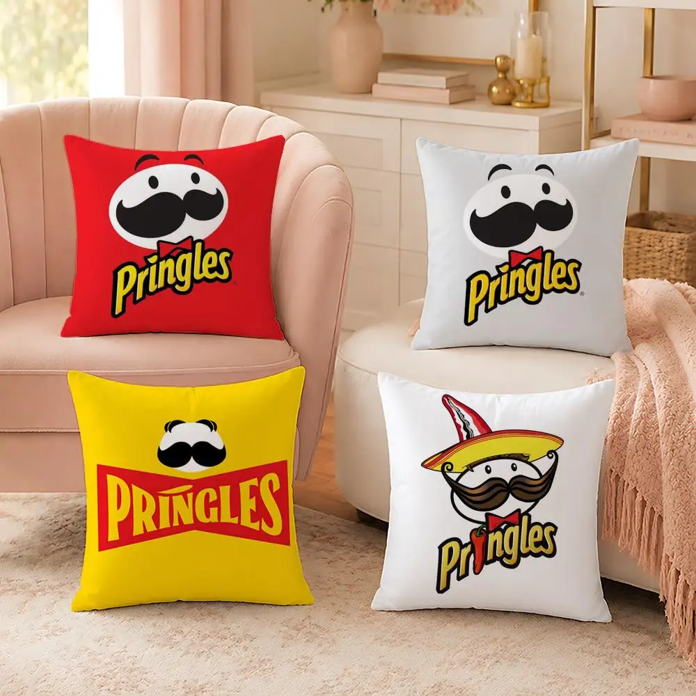 Famous Brand P-PringlesS Cushion Cover Soft Skin Friendly Cloud Like Comfort Pillow Cover for Sofa Bed Seat