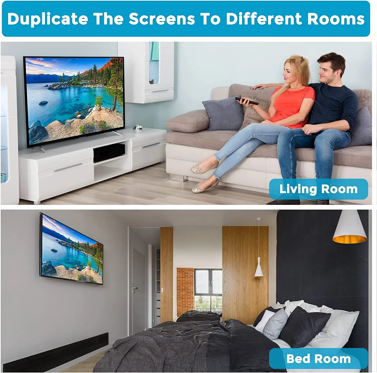 4포트 VGA 분배기, VGA 비디오 화면 복제 변환기용 1입력 4출력, 1PC에서 4개의 VGA 모니터까지 1080P 200MHz 대역폭 지원