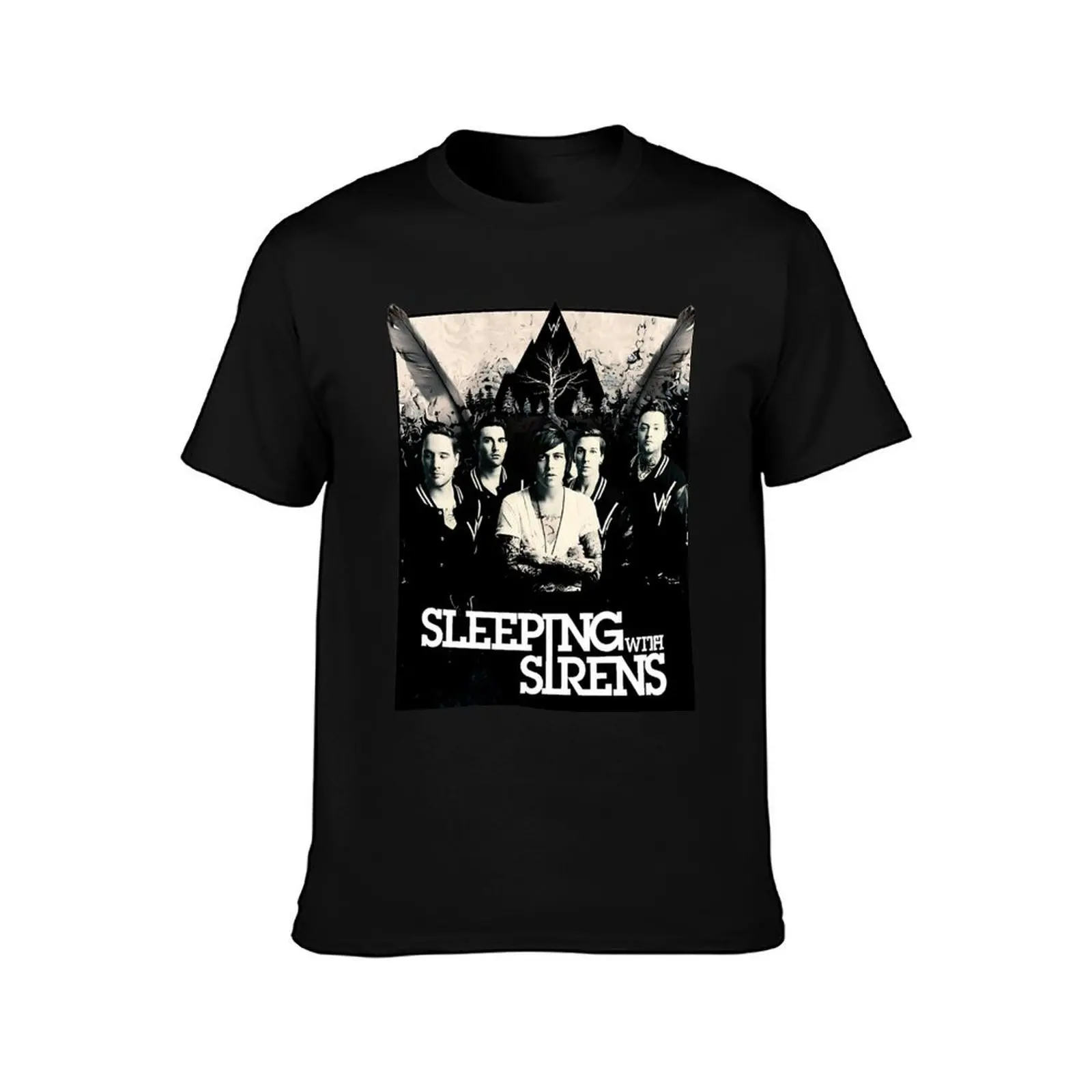 Sleeping with sirens - Feel tribute T-Shirt, Summer Casual Cotton Tee, Oversized Streetwear Tops, Vintage Graphic Print - view 2