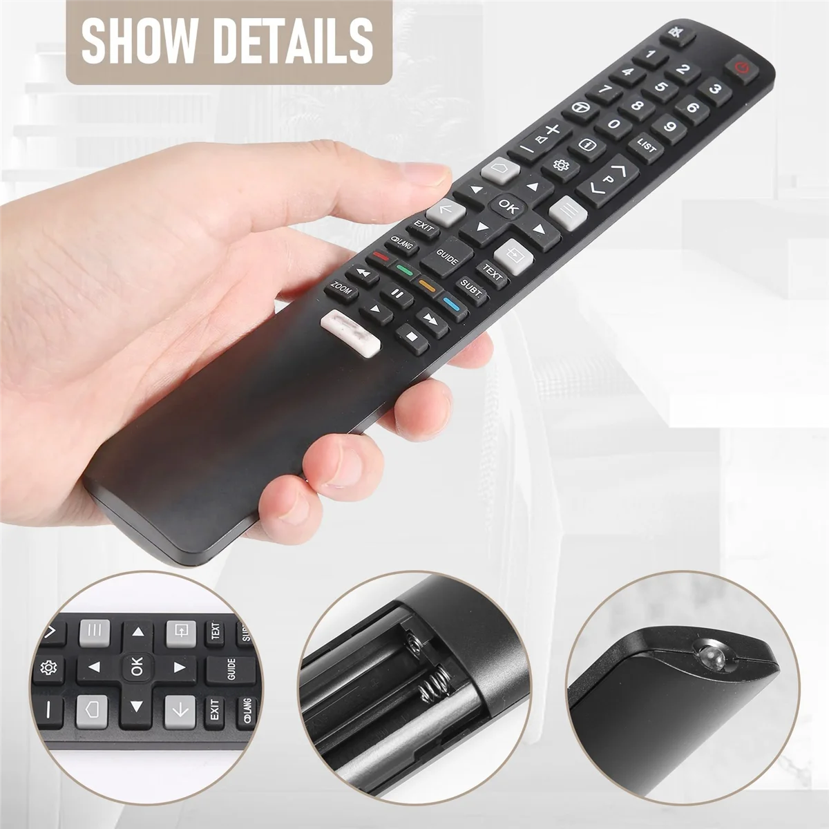 New TV Remote Control for TCL ARC802N YUI1 49C2US 55C2US 65C2US 75C2US 43P20US