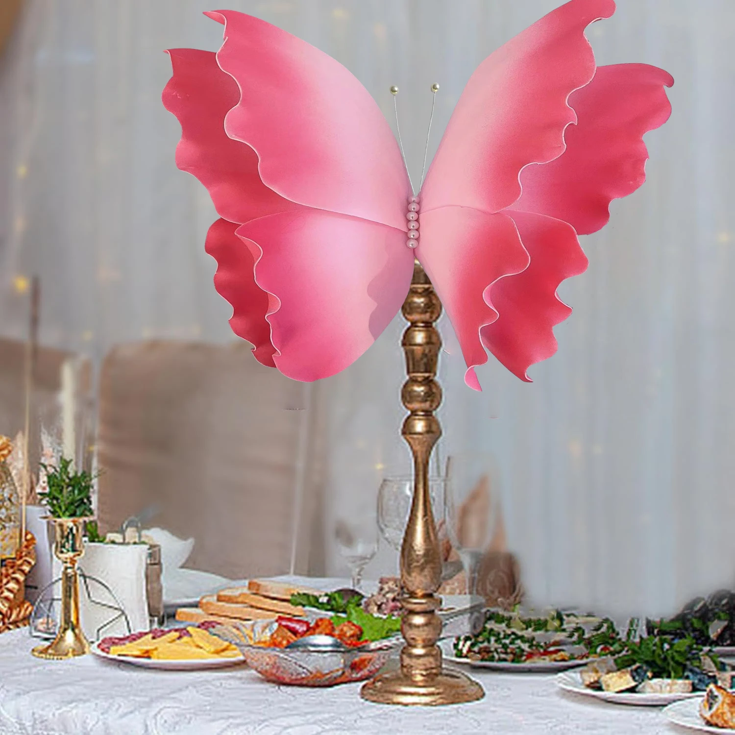 Artificial Giant PE Foam Butterfly Flower Valentine\'s Day Background Decoration Home Photography Props DIY Decorative Butterfly