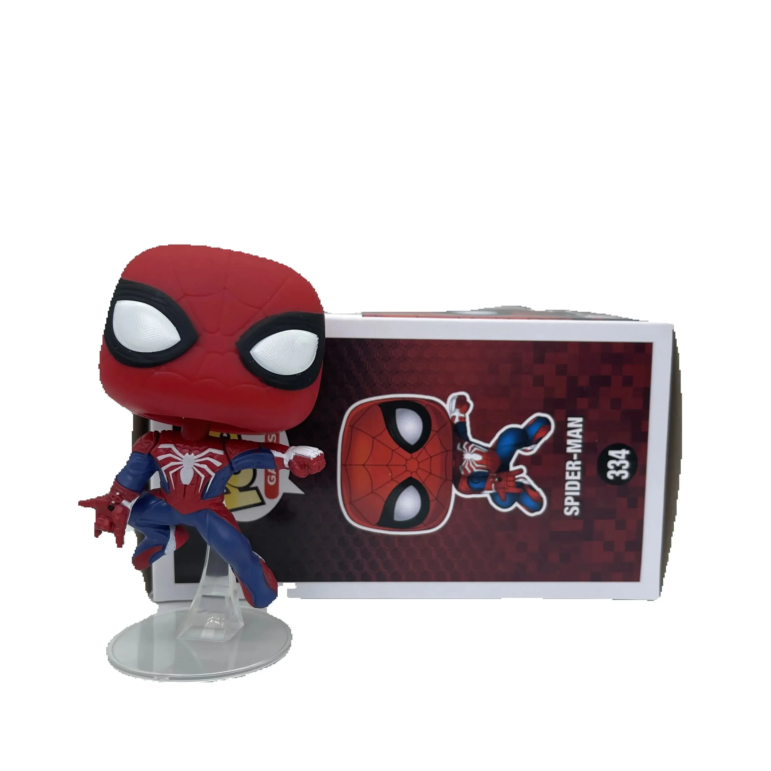 ديكور سطح المكتب الجديد من Popstyle المنتقمون سبايدرمان # 334 مجموعة محدودة من شخصيات PVC لألعاب عيد الميلاد للأطفال