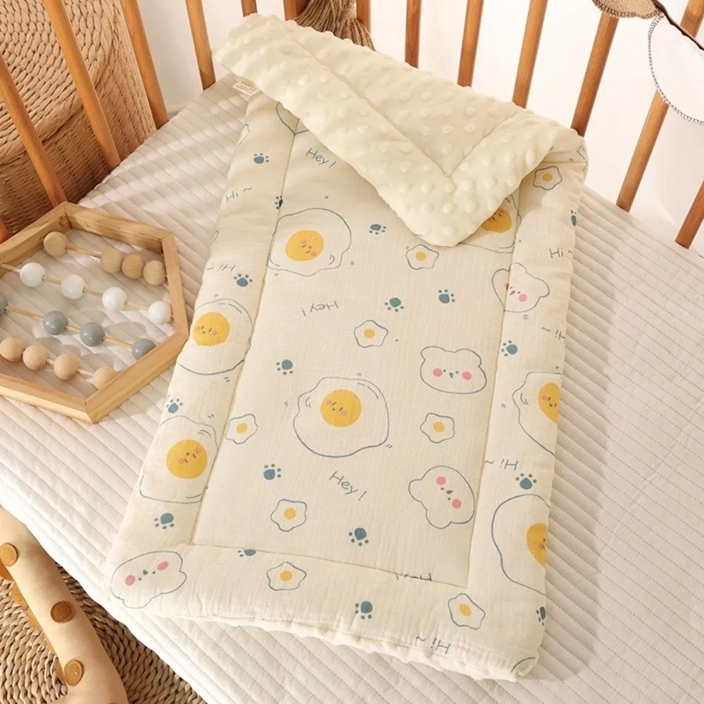 Universal Cartoon Baby Stroller Cushion Rainbow Flower Trolley Mattress Soft Rabbit Baby Seat Cushion Seat Liner