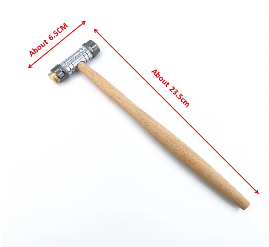 Watch repair tool dual-purpose small hammer can be removed with plastic plug double-sided hammer