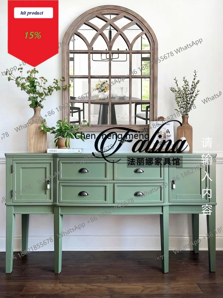 

Шкаф M02 в стиле французской лёгкой роскоши, американский элитный декоративный шкаф, пристенный боковой шкаф