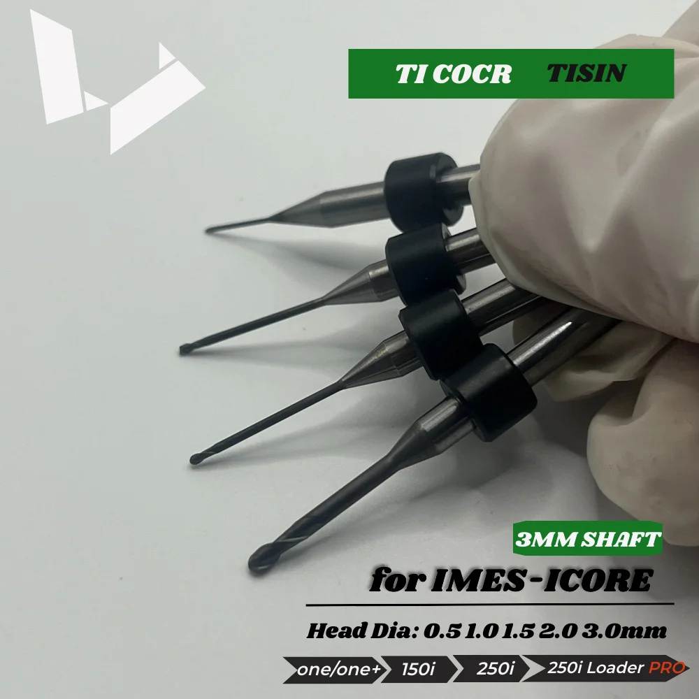 Imes-icore T1/T6 T2/T7 T3/T8 T4/T9 T5/T10/17 T20 Replacement Radius Milling Tool for Ti CoCr CORiTEC 150i Pro 250i Loader Pro