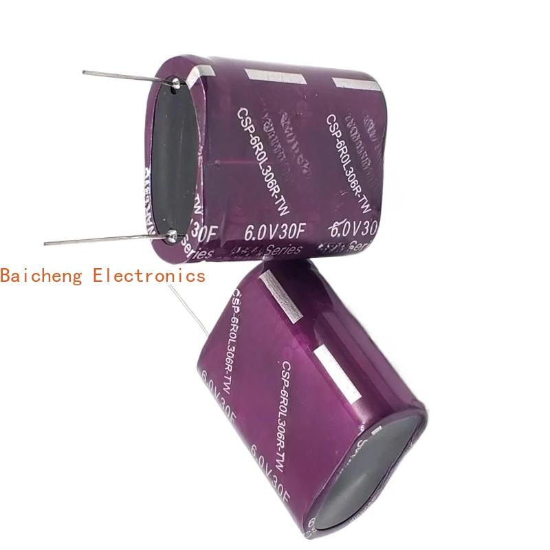 5PCS 6V30F Farad Capacitor Gold Capacitor CSP-6R0L306R-TW Combination 6V25F Backup Power Supply