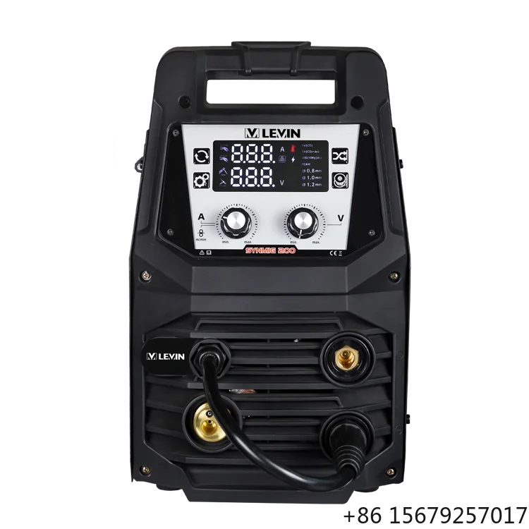 LEVIN 200A 4 in 1 ARC MMA TIG MAG MIG Welder Gas Gasless Welding Machine with Indutance Adjustment
