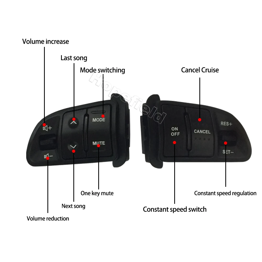 Multifunction Steering Wheel Audio Cruise Control Buttons Music Volume Control Switch For Kia Sportage SL 2011-2016 Accessories