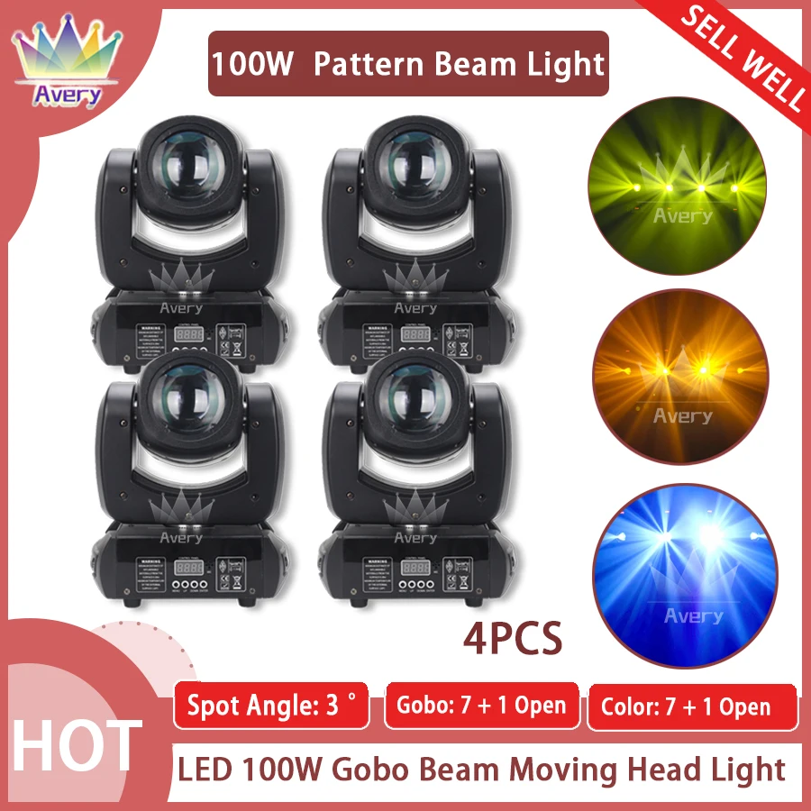 led moving head stage effect iluminacao ponto de feixe sharpy modos de som luminaria dj disco night club casamento dmx 100w pcs 01