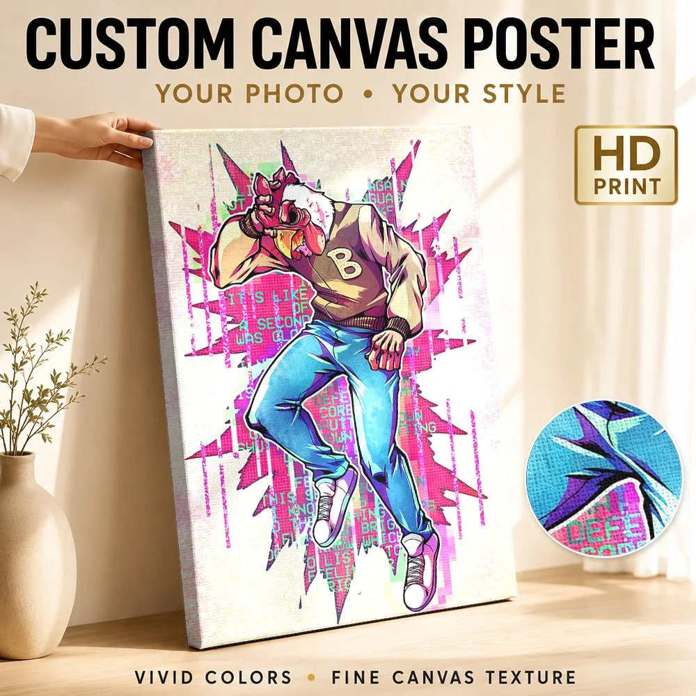 Richard Hotline Miami Canvas Poster Custom Vintage Movie Wall Paintings Decoration for Living Room Ready to Hang Gift for Fans