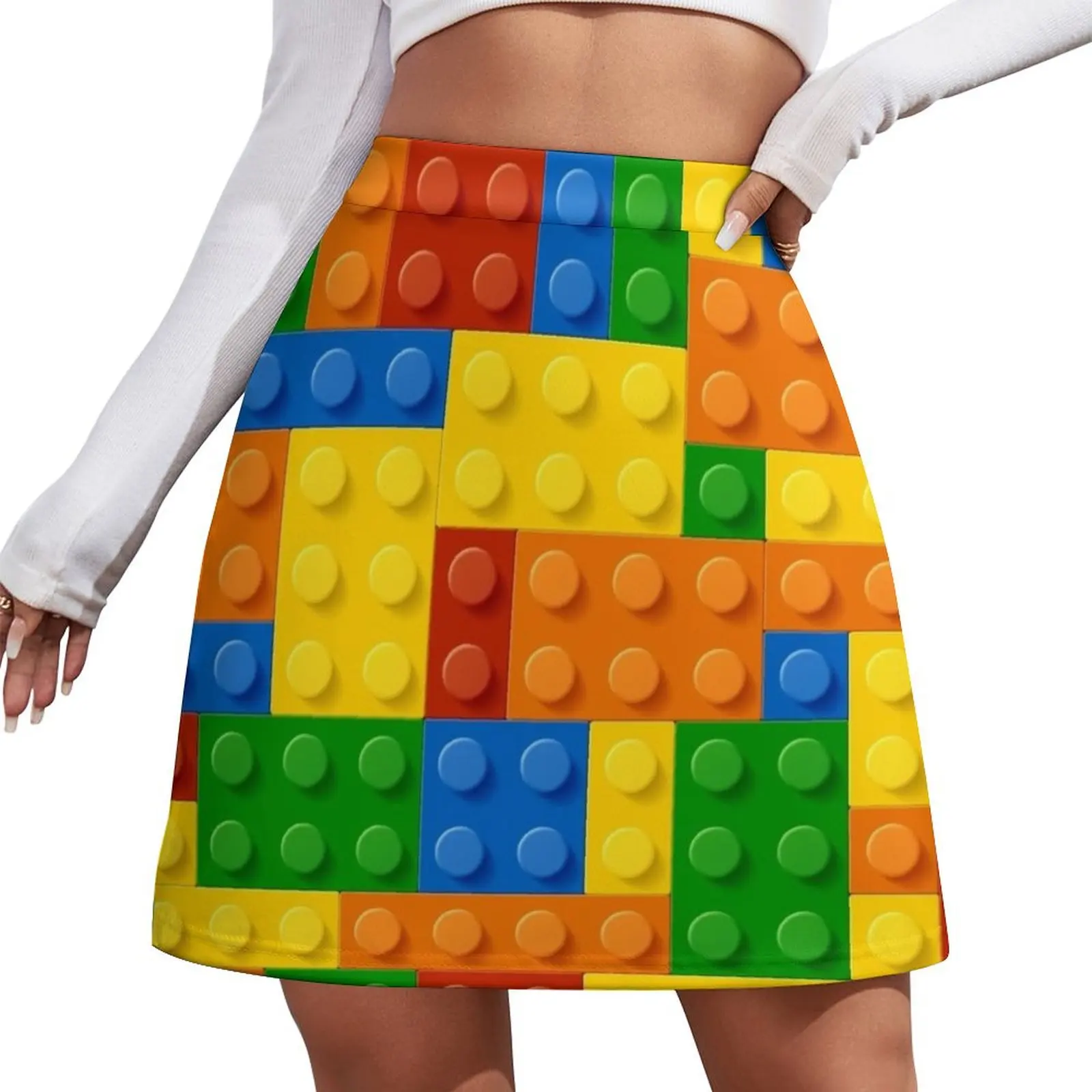 

Building Blocks Construction Brick Mini Skirt skirts summer 2025 woman summer skirts Mini Skirt