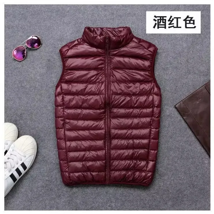 

Мужская куртка-пуховик без рукавов, новинка 2025, осень-весна, легкий водостойкий компактный мужской пуховик, пальто, большие размеры 5xl 6xl