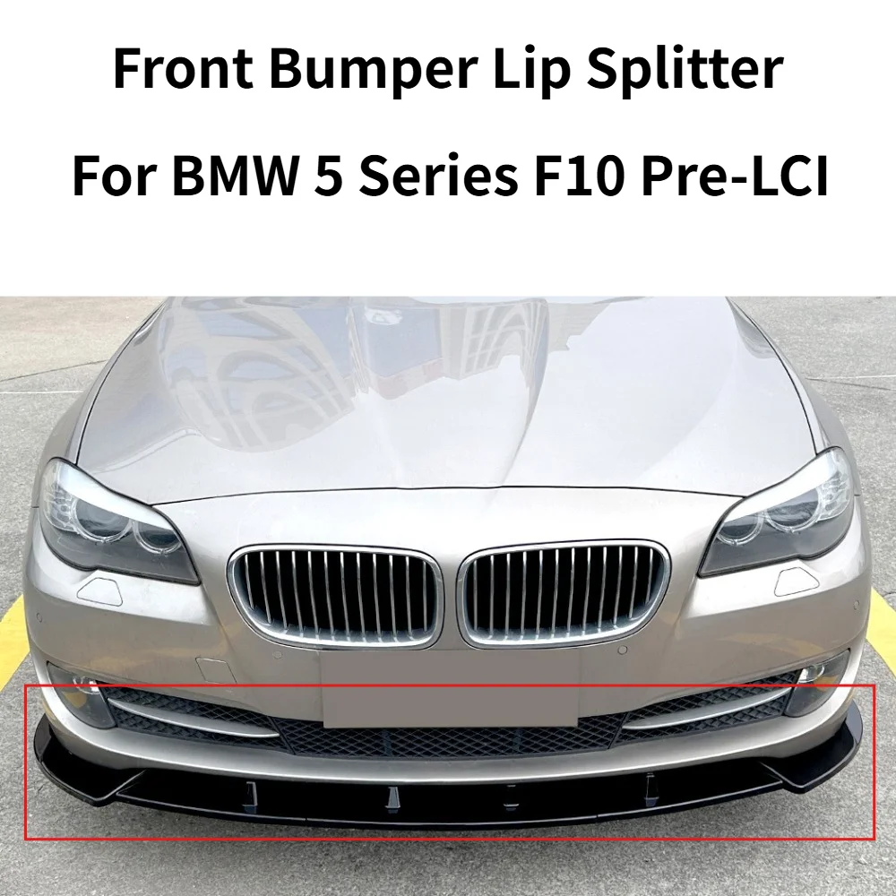 

Front Bumper Lip Splitter Spoiler For BMW 5 Series F10 Pre-LCI 2011-2014 Standard Bumper Exterior Refit Body Kit Accessories