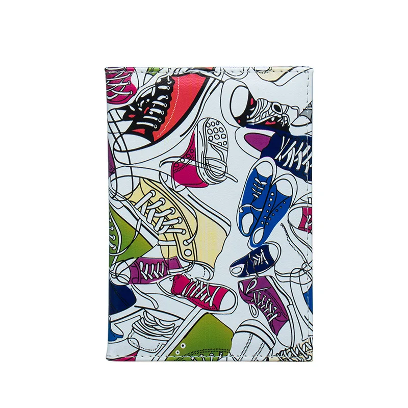 

Creative Shoe Patterns Passport Holder Women Cute Travel Wallet Cover for Passport Card Holder Passports Case Protective