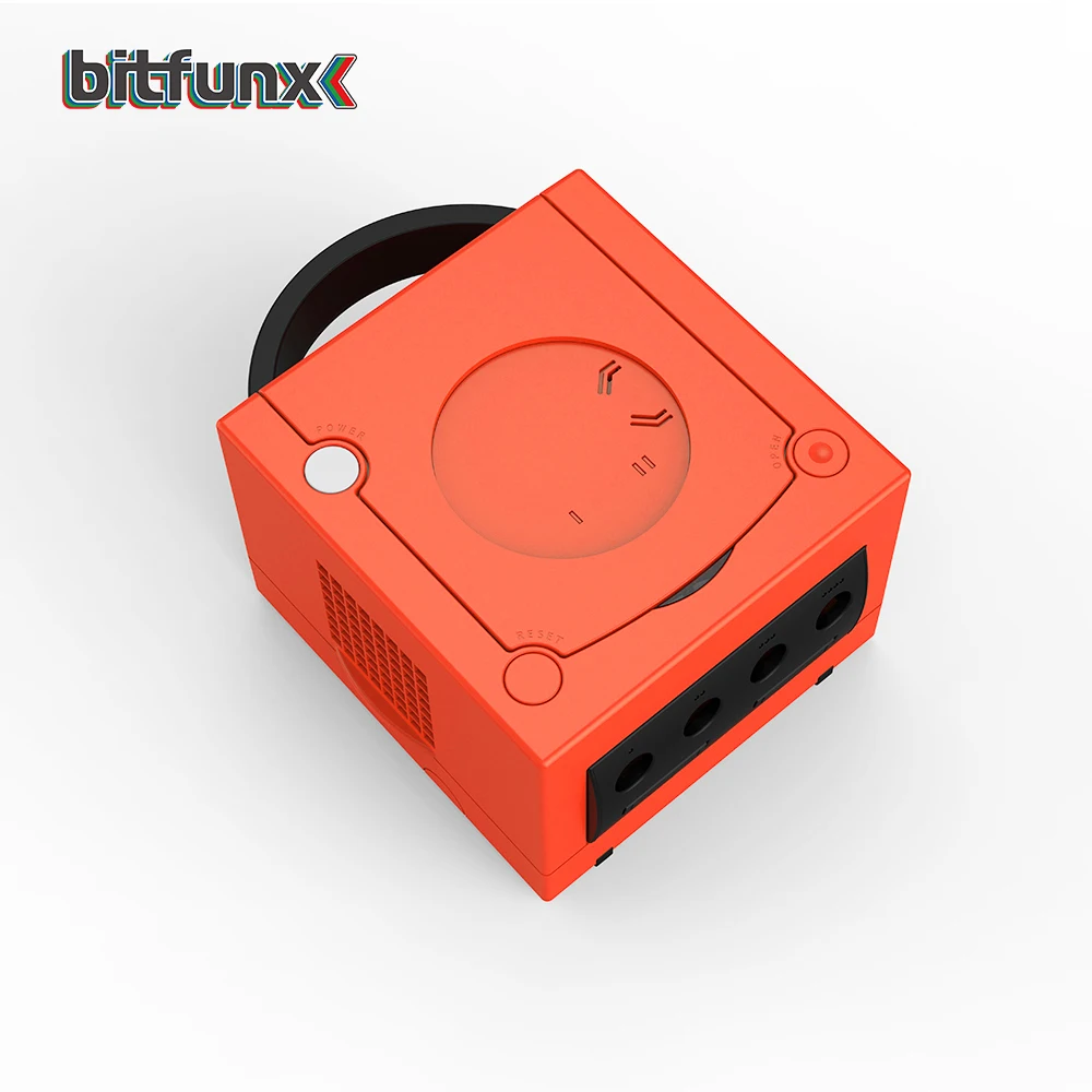 Bitfunx Warm Rood NGC Vervanging Shell Beschermhoes GC Game Box voor Gamecube DOL001 en DOL-101 Game Console