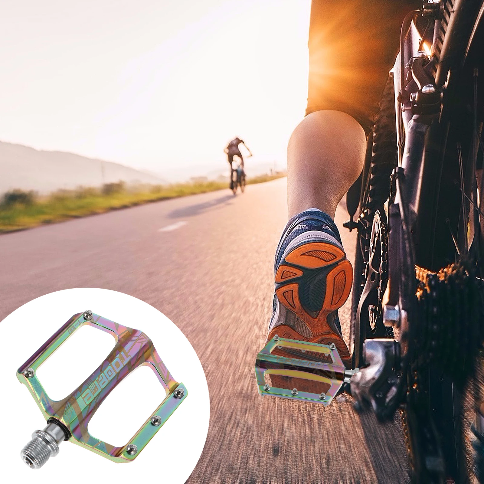 

Aluminum Alloy Colorful Bike Pedals Anti-Skid Design For Enhanced Cycling Performance