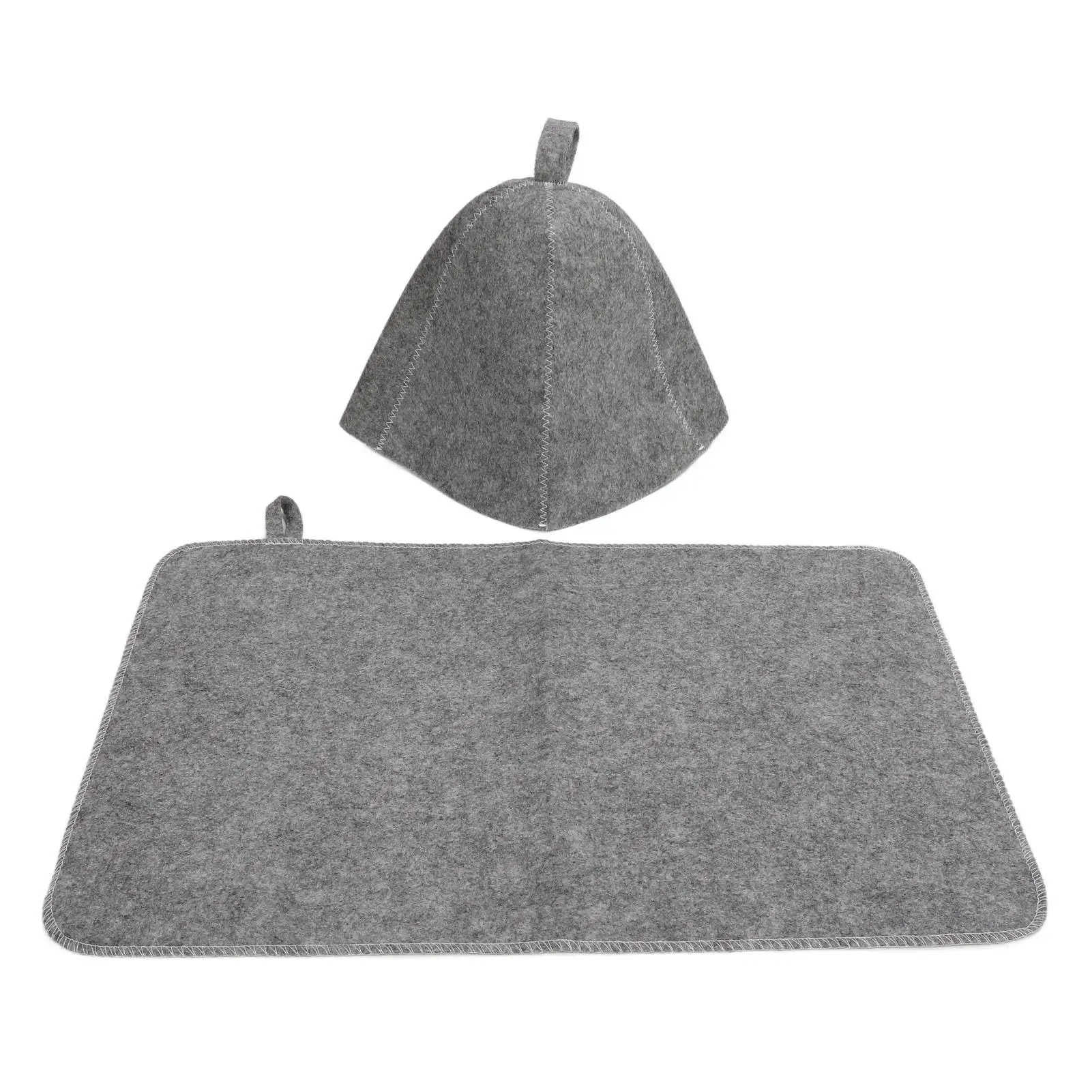 Portable Sauna Felt Hat Set - Durable Headwear for Women, Keeps You Dry in for steam Room & Sauna