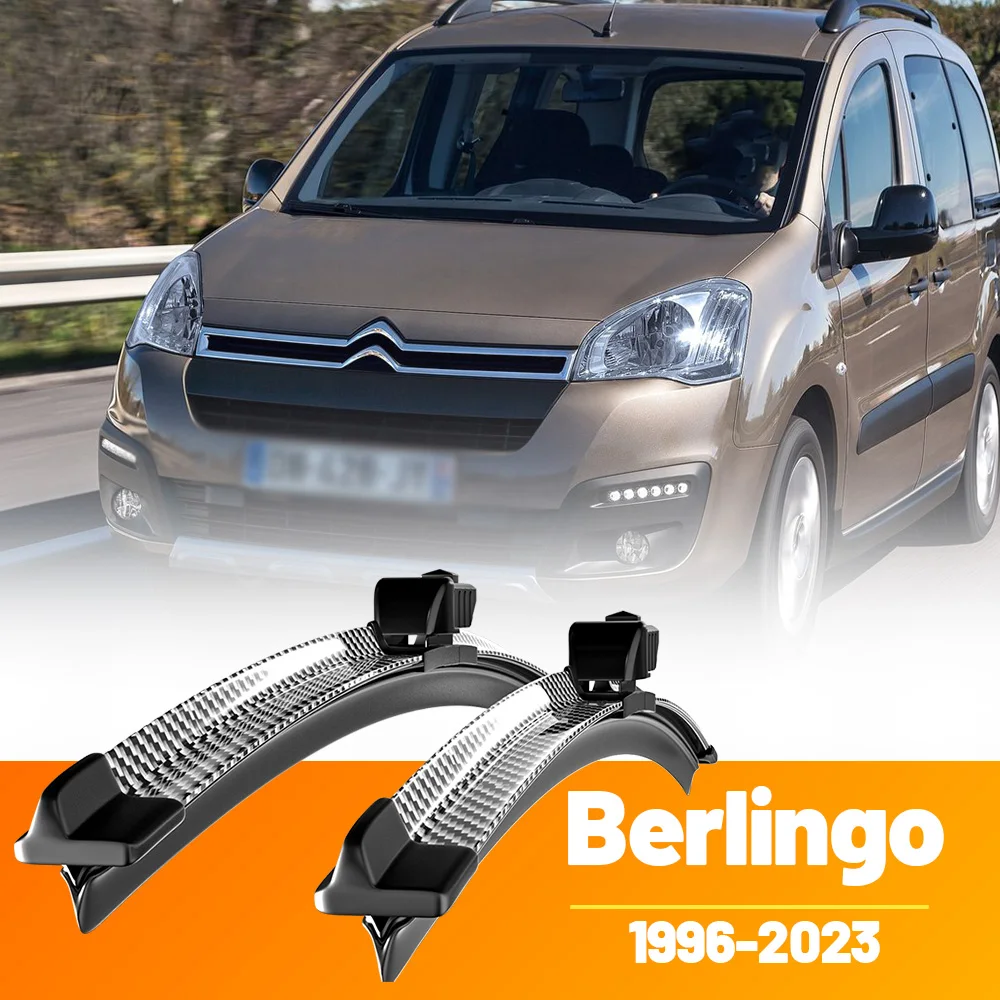 

2 шт., щетки стеклоочистителя переднего стекла, дворники из углеродного волокна для Citroen Berlingo 1996-2023 2008 2009 2012 2017 2018 2019