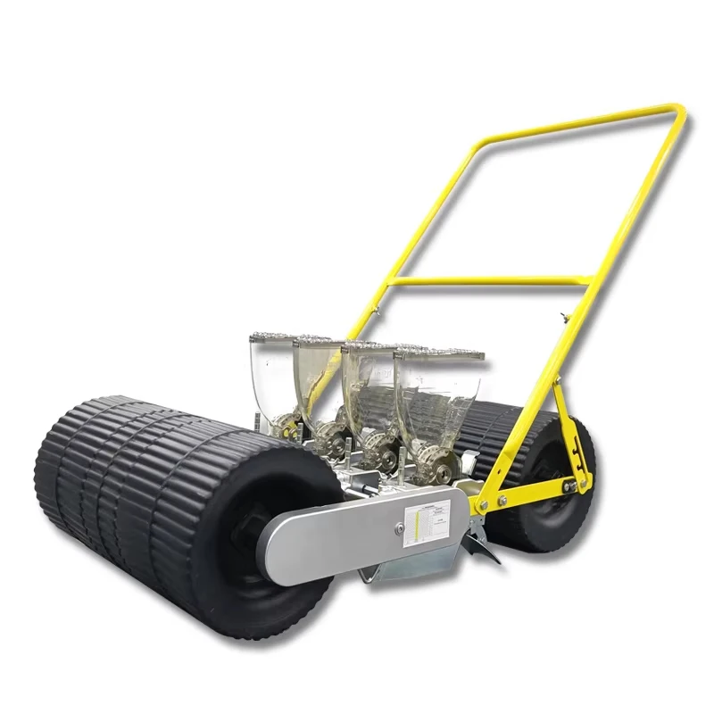 Hand-Pushed 2-6-Row Agricultural Vegetable Seeder with Nylon Seeding Wheels, Adjustable Plant Spacing, Precision See(Customized)