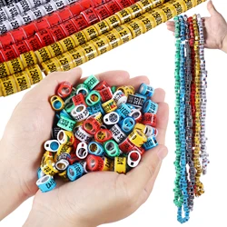 30pcs PHA 2025 Inner Diameter 8mm Pigeon Leg Ring Multi-color High Quality And Durable Bird Leg Ring Racing Pigeon Outdoor Train