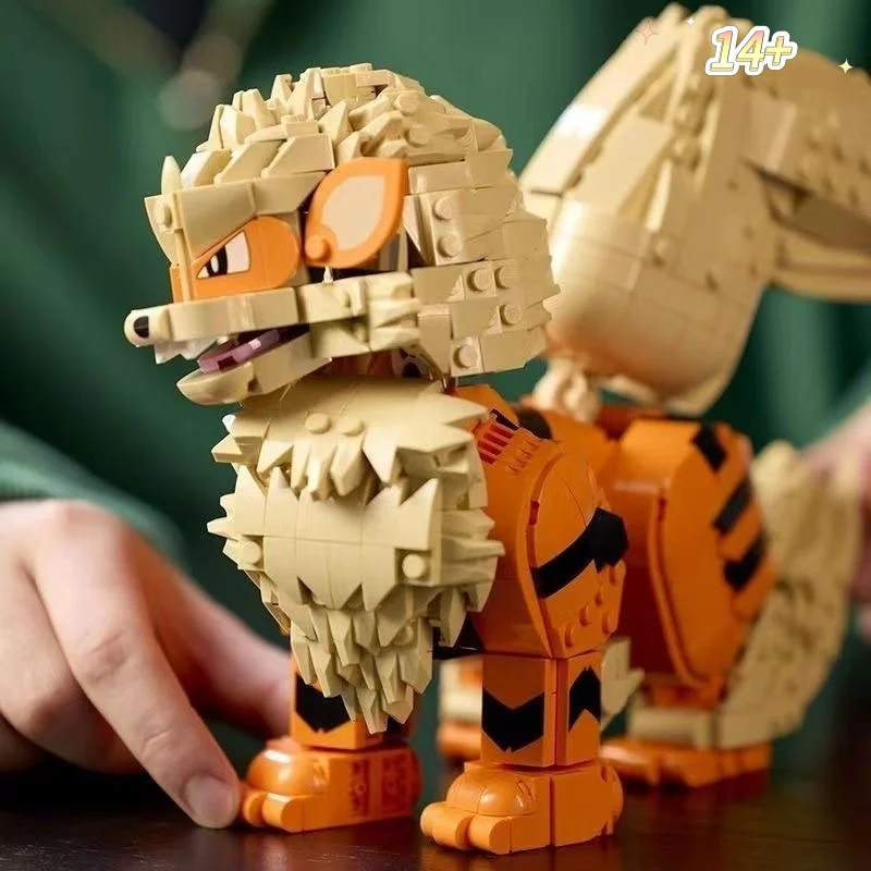 2026年新作ファンタジーオレンジビーストモデル組み立てブロック、diy組み立て式コレクタブルおもちゃ、デスクトップ装飾クリスマスギフト