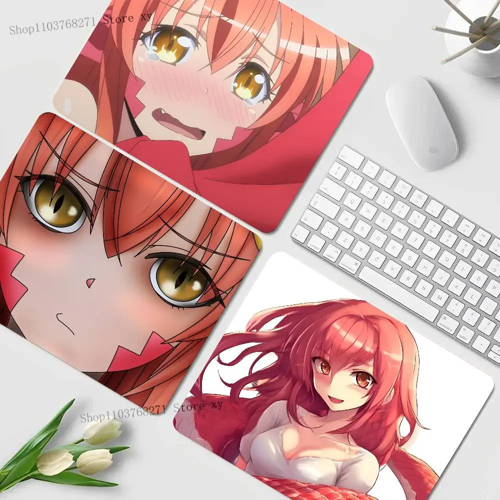 

1pc Anime M-Monster Musume Mousepad Small LockEdge For Gamers Computer Desk Pad Rectangular Anti-slip Rubber
