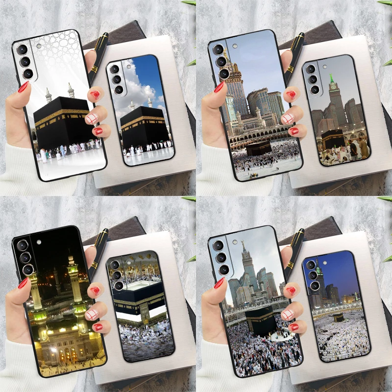 Holy Mosque Makkah Phone Case For Samsung Galaxy S23 S22 S24 Ultra S20 S21 S24 FE S9 S10 Plus Note 10 20 Ultra