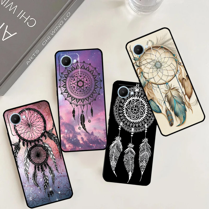 The Dream Catcher Mandala For Realme 12 Pro Plus 11 10 9 GT Neo5 GT5 C51 C30 C31 C33 C35 C11 C25s C21Y C55 C53 Case