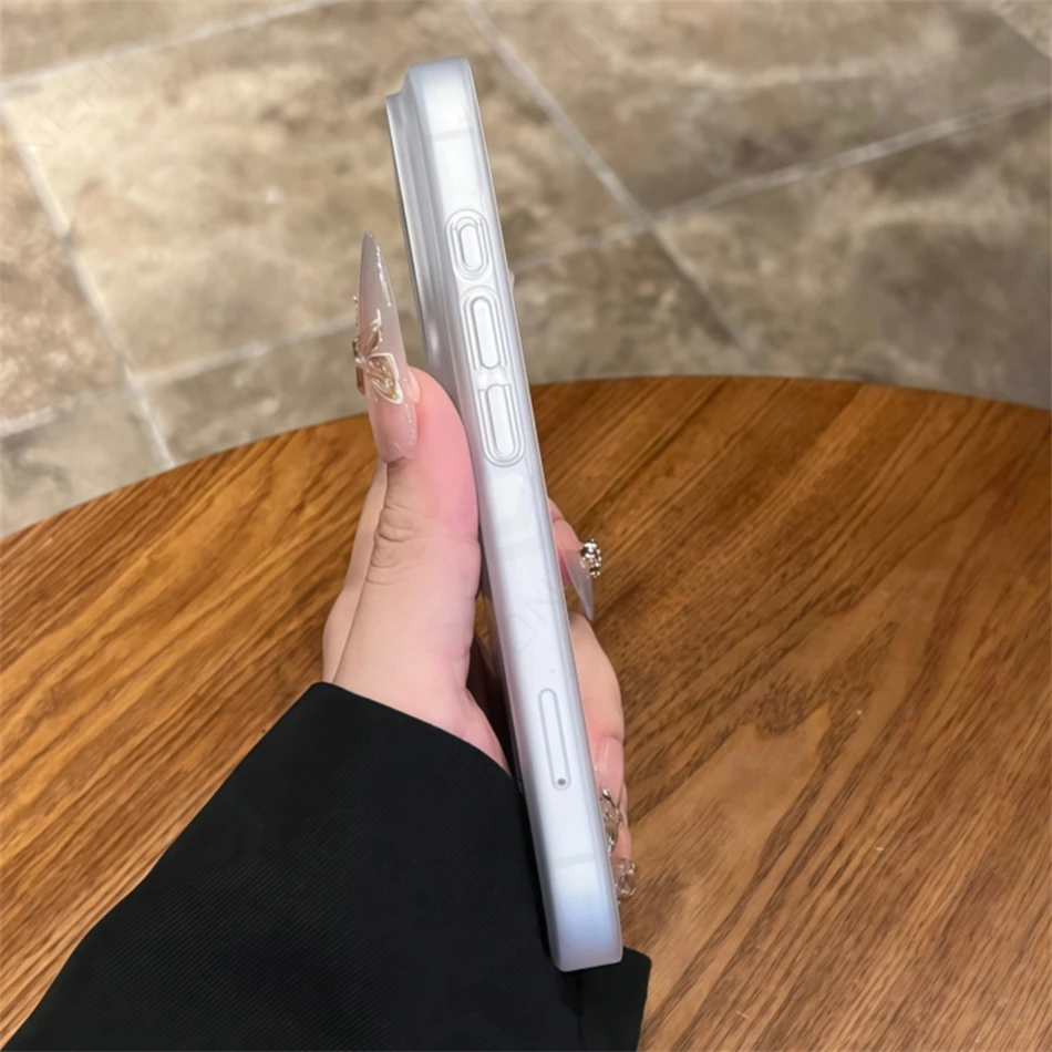 Magnetic Ultra Thin Matte Hard PC Clear Case For iPhone 15 14 13 12 16 17 Pro Max Orange Translucent For Magsafe Wireless Cover - Image 6