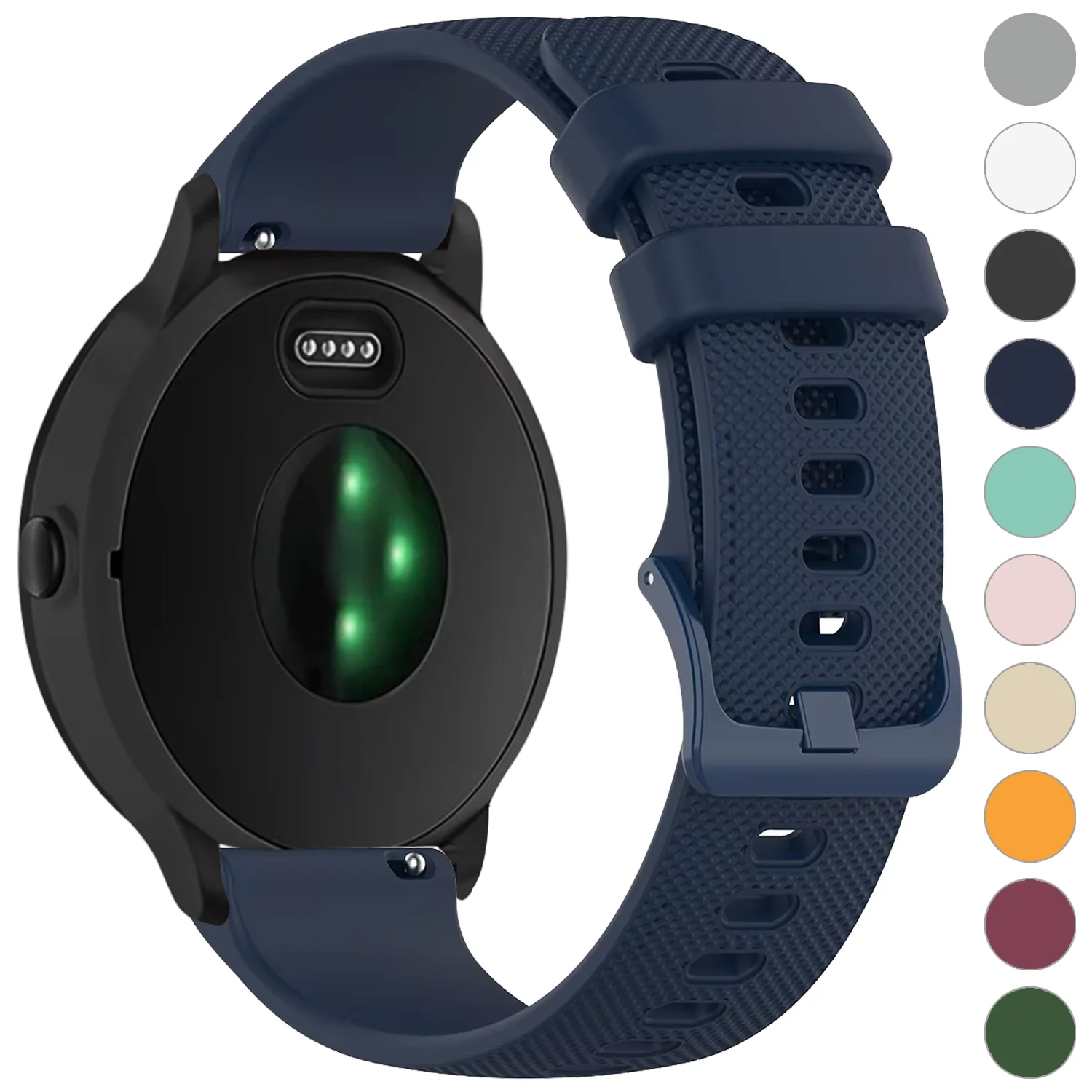 18/20/22mm Silikonarmband für Garmin Venu 4 3 3s Sq 2 Plus/Vivoactive 6 5 4 3 S Armband für Garmin Forerunner 570/165/265S