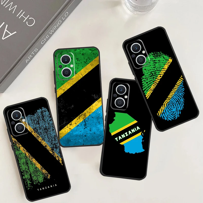 Tanzania National Flag Funda For OPPO Reno 8 4 5 6 7 Lite 8T 4Z 5Z 10 Pro OPPO Find X3 X2 Neo X5 Lite X6 Pro Case