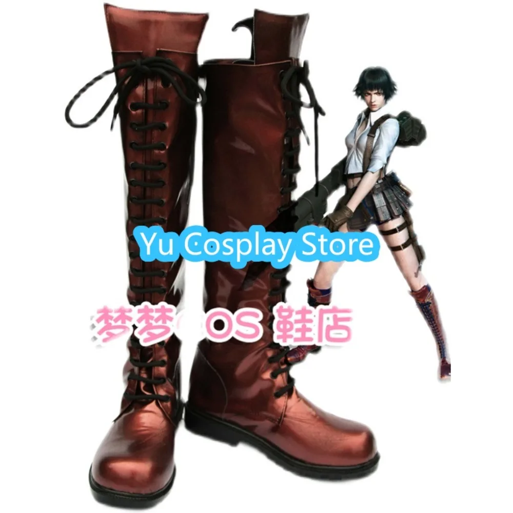 Game Lady Mary Ann Cosplay Shoes Character Boots for Halloween Anime Event