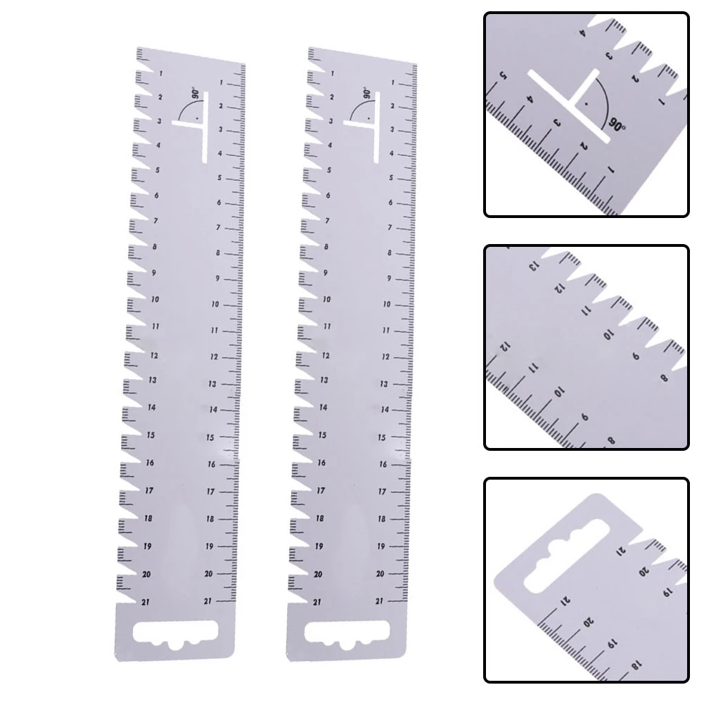 2pcs Sewing Patchwork Ruler Gauge Ultrathin Soft Sewing Tool Quilting Handmade 21cm Sewing Tools Accessories