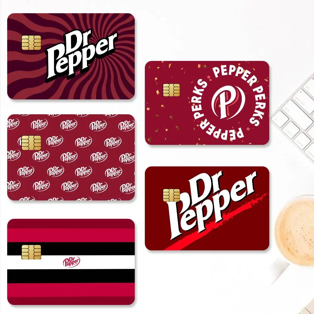 ملصقات بطاقات الائتمان D-Dr P-Pepper-s الأنيقة لحافلة البنك مترو 4 قطع غطاء فيلم هدية #4