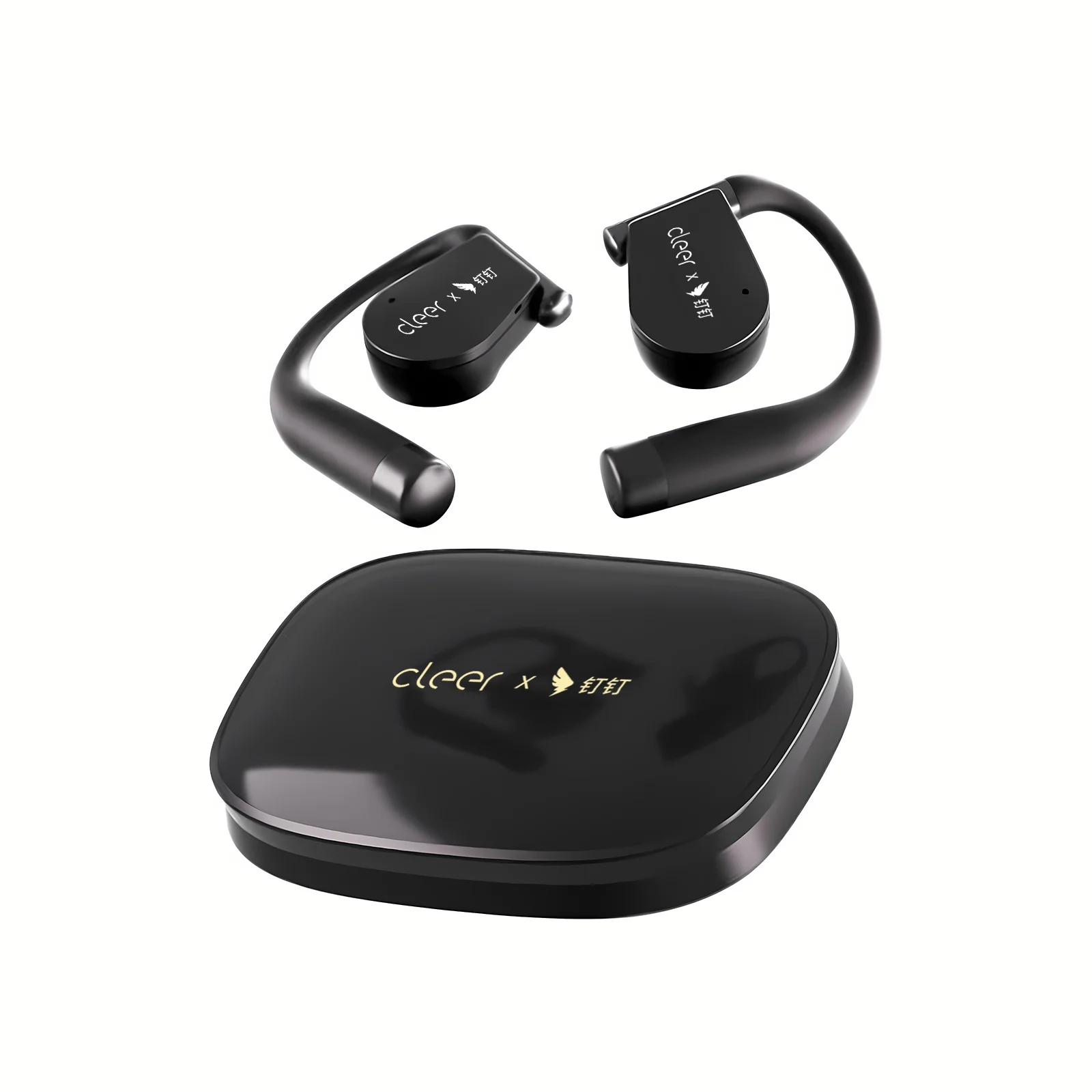 DingTalk H1 AI Earbuds, Open-Ear Recording&Real-Time Transcription, AI Meeting Summary&Translation, for Calls Interviews Office